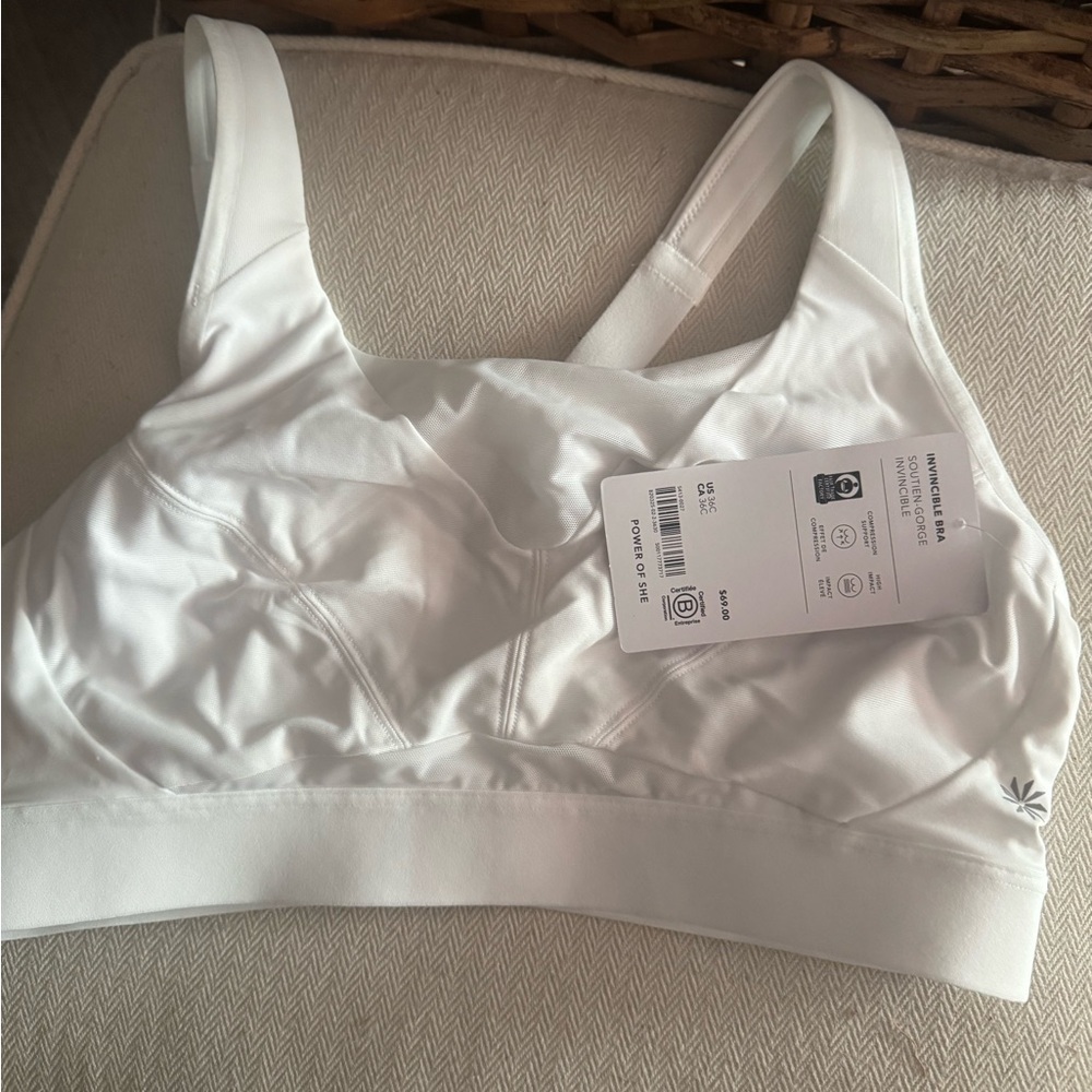 White Sports Bra